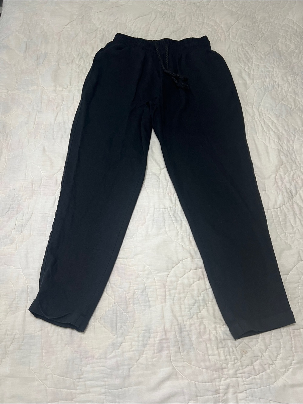 Everyday Black Jogger Pants with Elastic Waist